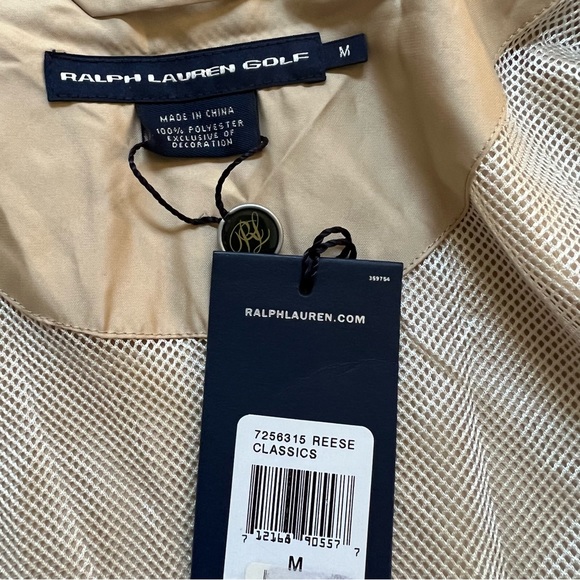Ralph Lauren Golf Reese Classics Lightweight Shiny Windbreaker Jacket Sz M $198 - Picture 14 of 15